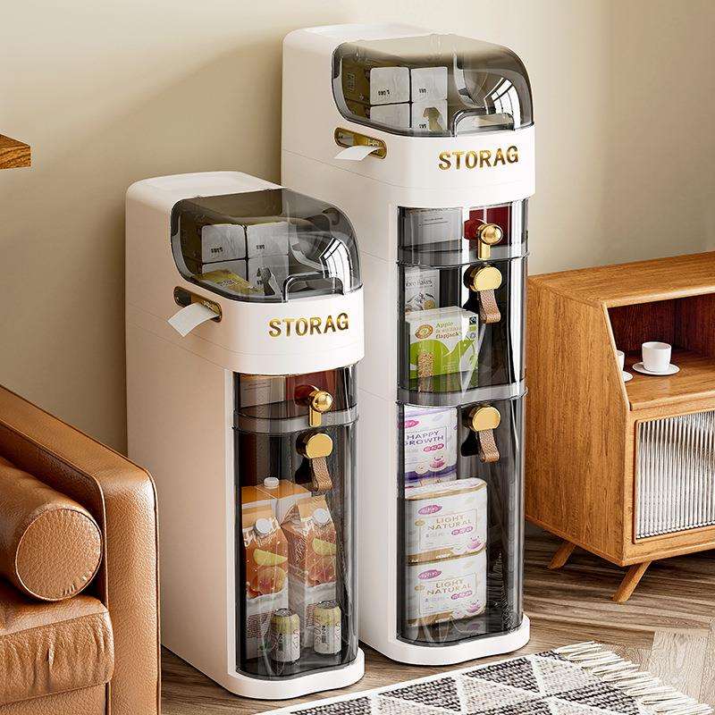 卫生间夹缝收纳柜抽屉式厕所窄缝储物柜塑料浴室超窄缝隙柜侧边柜