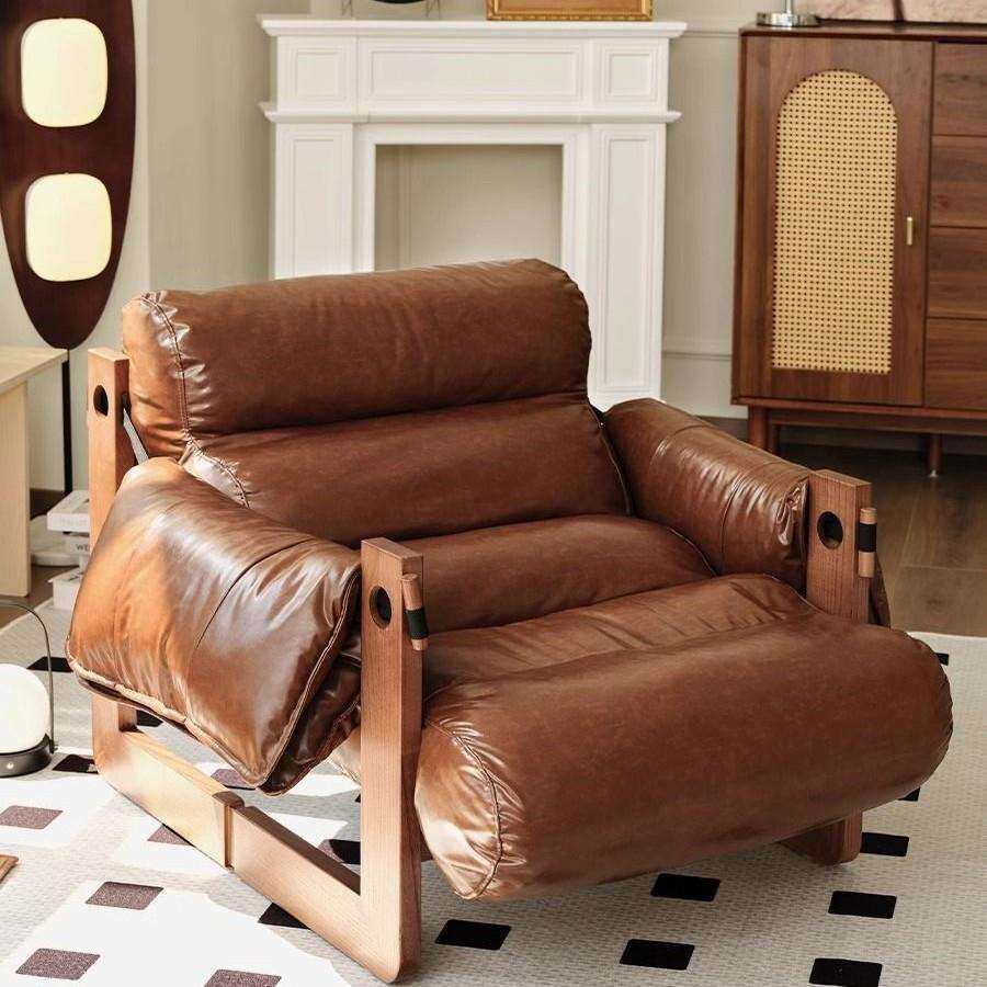 沙发单人休闲椅设计师款泽西岛椅家用客厅阳台卧室躺椅服装店沙发