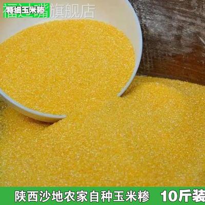 陕西特细玉米糁苞谷糁脱皮小碴子包谷饭新棒子面糊涂粥农家自种