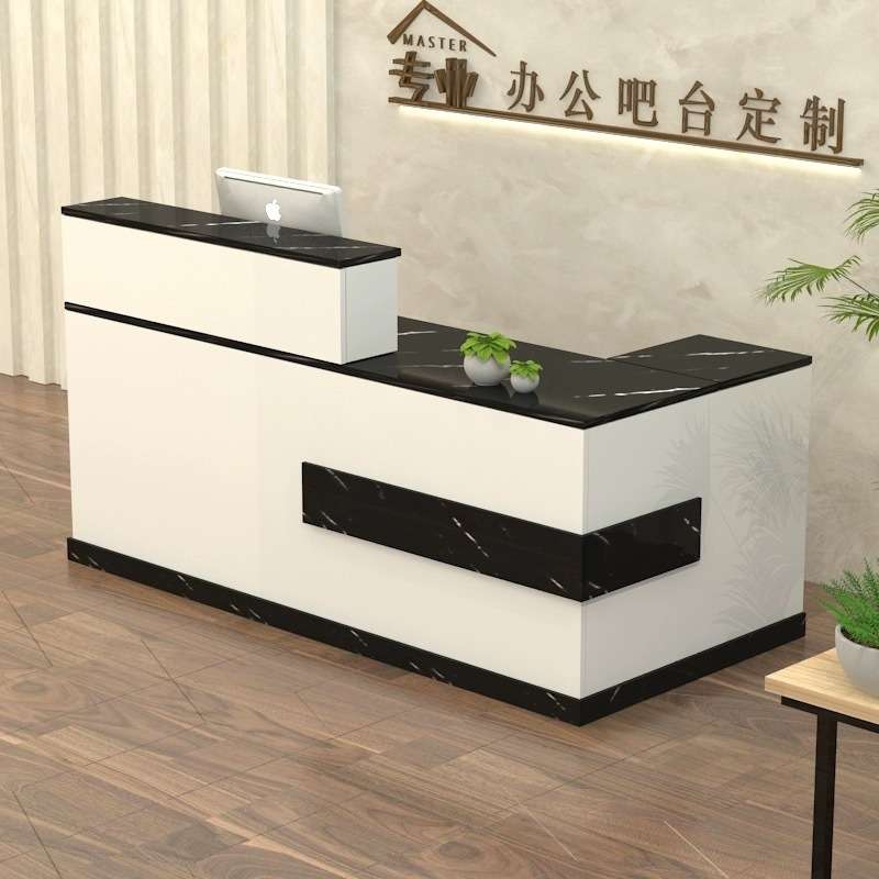 SJN收银台柜台简约现代小型服装店奶茶店院吧台桌公司前台接待台
