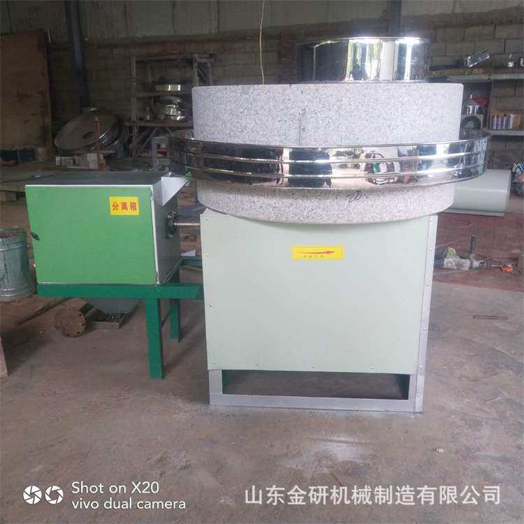 60 80型电动石磨机 小麦荞麦麦麸分离机 黄金玉米饼磨浆设备