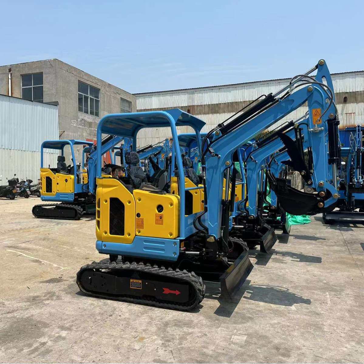 出口Russia履带式挖掘机 迷你excavator农用挖掘机大臂侧摆