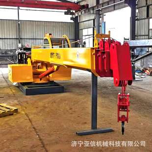 码头吊机 小型液压船用起重机养殖船吊装甲板吊机5吨船吊