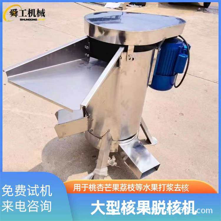 大产量鲜核桃脱皮机 立式自动果核分离机 油柑梅子不锈钢去核机