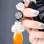 档挂件锁匙扣车用可爱玉石吊饰汽车钥匙扣女高韩国创意潮个性 旗袍