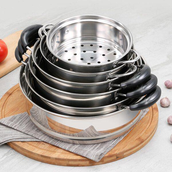 屉电锅18蒸格蒸锅笼屉圆形蒸屉蒸炒锅层蒸笼蒸火锅篦家用子不锈钢