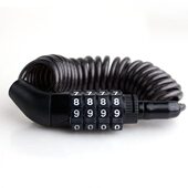 钢缆锁绳防盗加粗密码 钢丝绳包锁头旅行箱 锁盔滑板车婴儿车