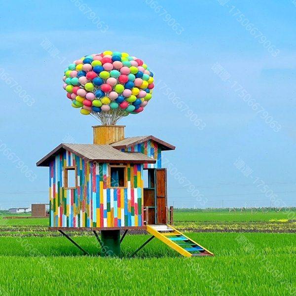 气球飞屋网红打卡装置户外景区农庄气球装饰道具商业美陈摆件定制,家居饰品,户外/庭院摆件,淘宝优惠券,粉丝福利购,淘宝优惠卷
