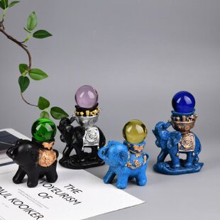 矿标摆件座架球底置物架水晶球摆件水晶球球金属象底座树脂支架托