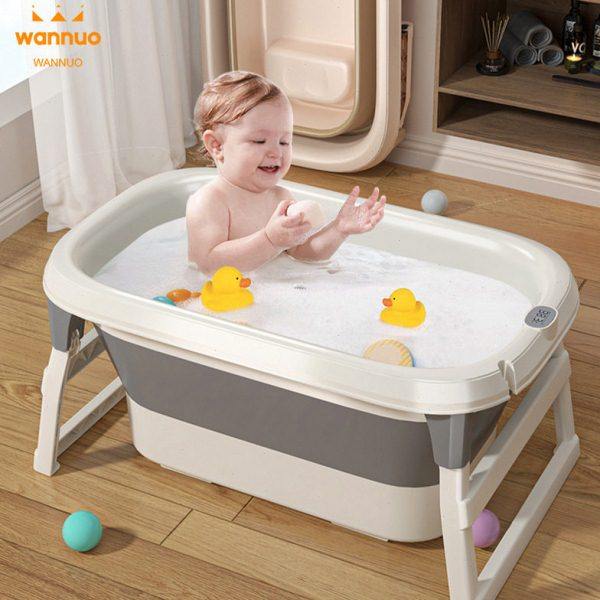婴儿可折叠浴桶洗澡盆坐躺泡澡盆可测温游泳加款新生儿浴盆,家庭/个人清洁工具,沐浴桶/沐浴盆,淘宝优惠券,粉丝福利购,淘宝优惠卷