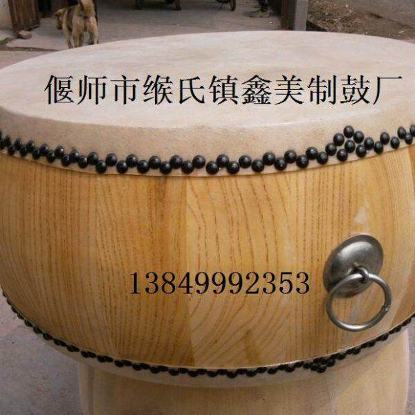 战鼓/鼓牛皮鼓/战鼓20鼓排寸//低白风/威鼓/高锣鼓茬木盘/椿30cm