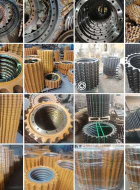 厂家直销供应PC50齿圈驱动轮挖掘机底盘四轮一带挖斗斗齿工字架