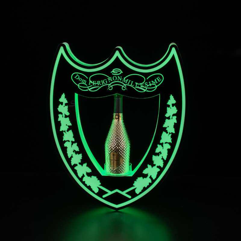 酒吧发光酒座夜店创意出酒道具盾牌酒架 KTV香槟王底座黑桃A酒座