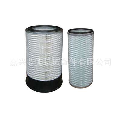 空气滤芯AF25812  适用中联ZR220A旋挖钻康明斯发动机风格AF25813