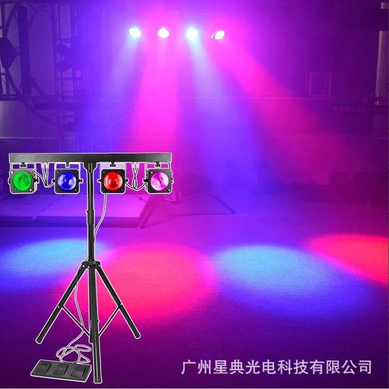 4颗30W带支架帕灯RGB便携式聚会KTV酒吧舞台演出灯光