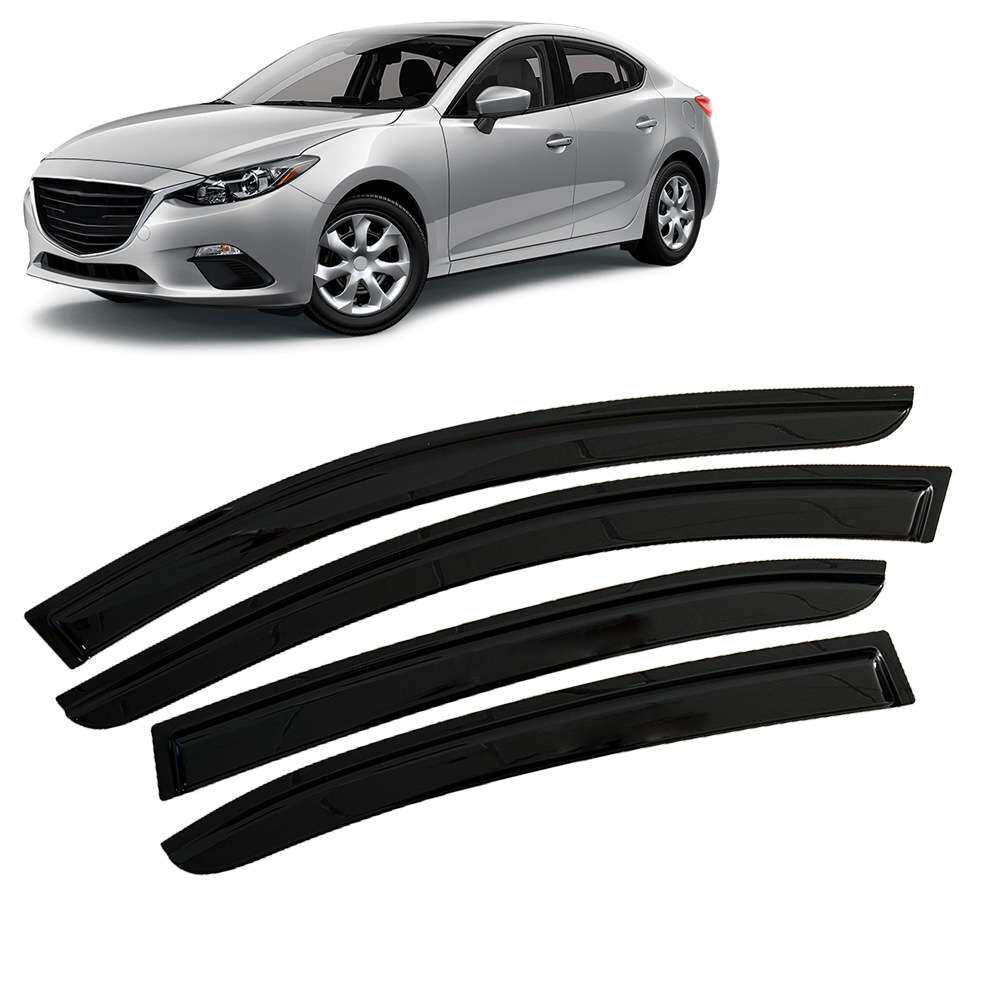 适用马自达MAZDA 3 BM BN 2014-2018晴雨挡侧窗导流板雨眉加厚注