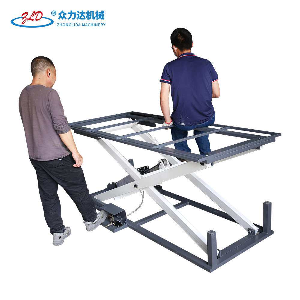 源头工厂站立式工作台沙发厂用气动升降工作台带旋转功能不带旋转