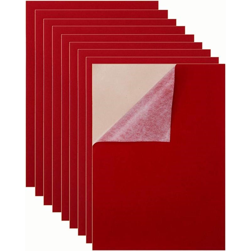 A4背胶绒布 自粘植x绒布不干胶柜台布展示布多色