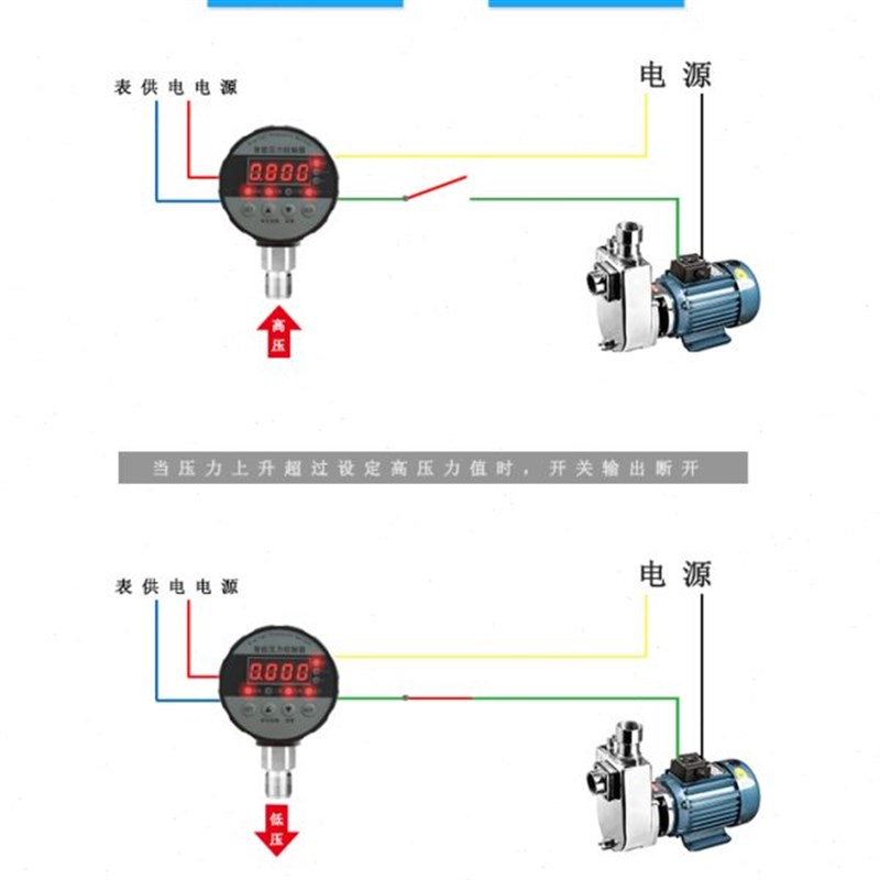数显压力开关控制表液高油压泵真空气CTG-S80电子智能电接点负压