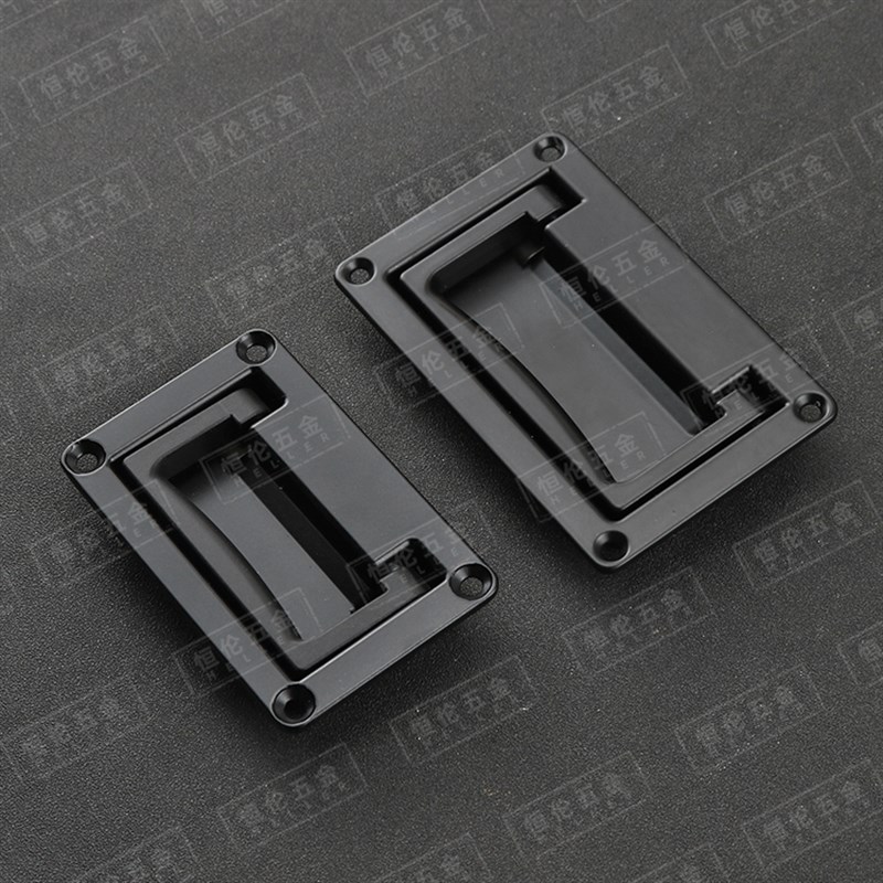 PL002 方形拉手 工具箱柜门暗拉手G 内嵌式折叠把手工业设备箱提