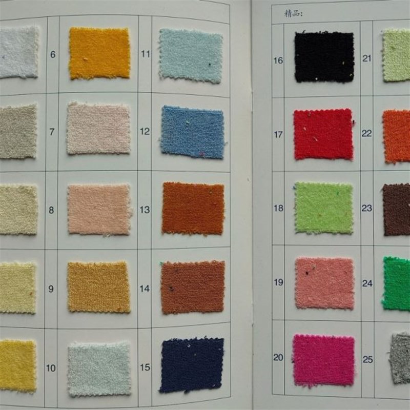 220克染色CVC8020全棉y毛圈针织小毛圈纬编面毛巾布现货供应厂