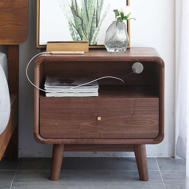 原氏木语全实木床头柜北欧黑胡桃木床边小柜子简约卧室储物柜收纳,玩具/童车/益智/积木/模型,遥控车升级件/零配件,淘宝优惠券,粉丝福利购,淘宝优惠卷