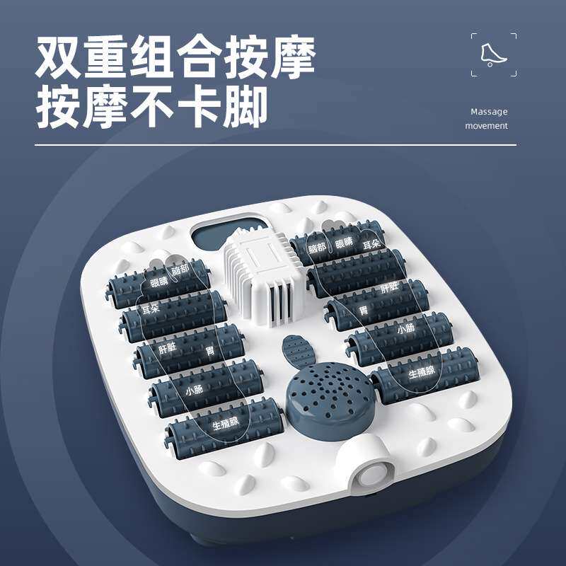 足浴盆熏蒸气泡电动全自动加热恒温家用洗脚盆足疗泡脚机深桶按摩