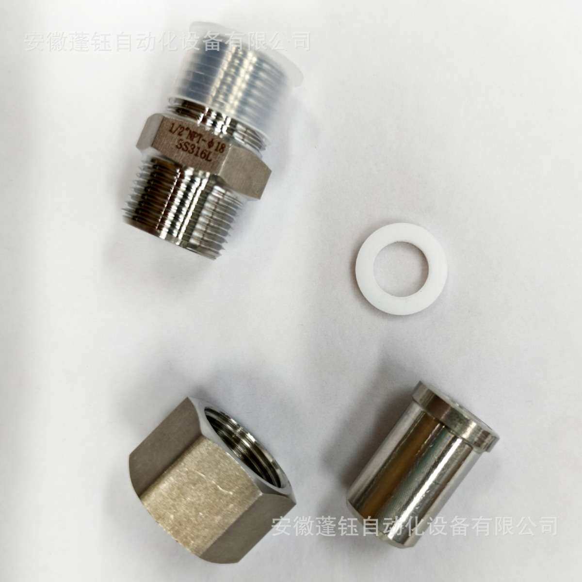 国产变送器接头1/2NPT外接口-Φ18焊接 材质SS316L转换接头
