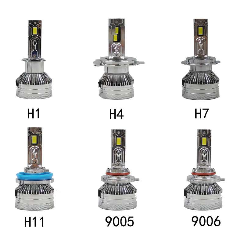 新款双热管汽车LED大灯大功率65W雾灯H7厂家 汽车灯H1汽车大灯