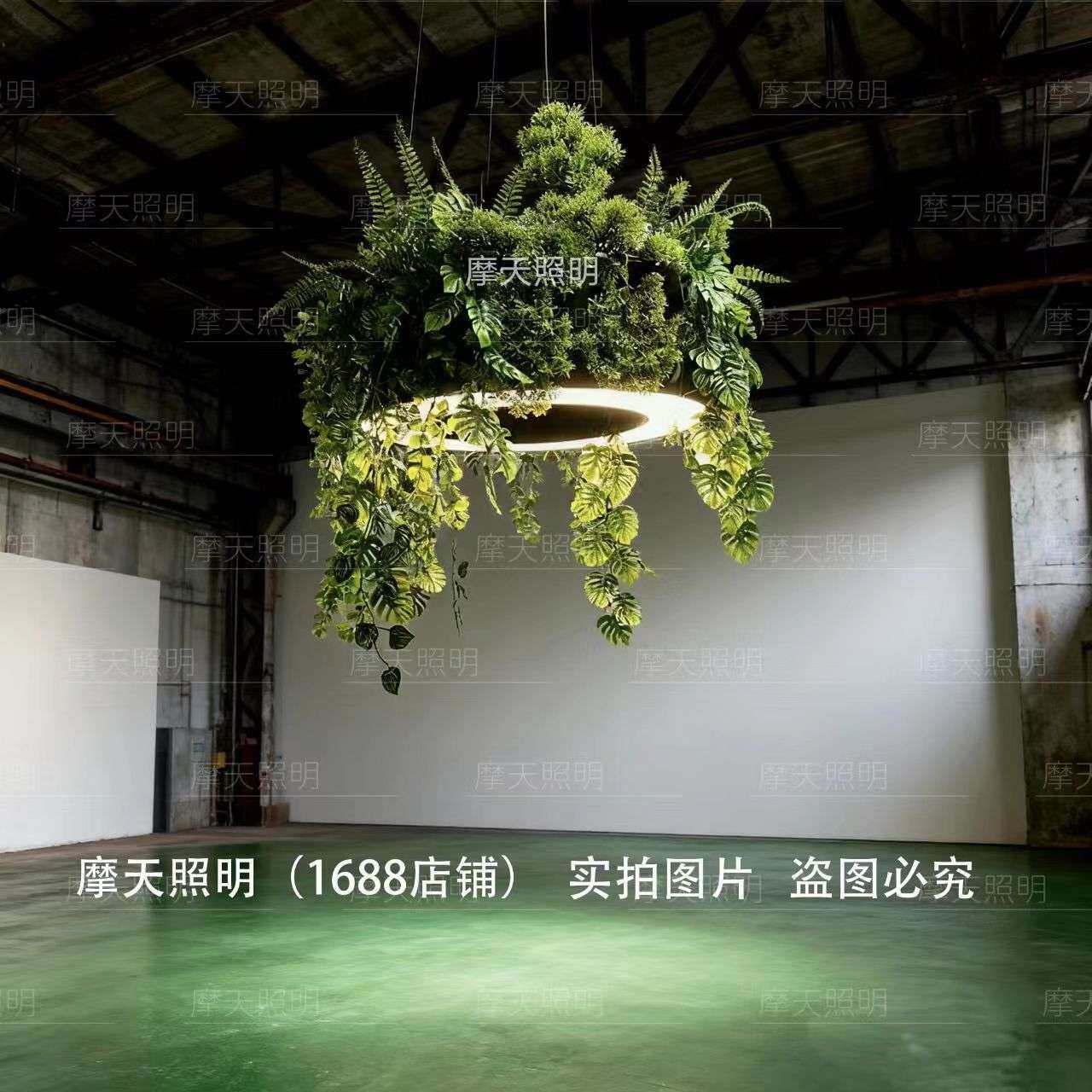 植物吊灯吧台清吧宴会厅主题餐厅甜品奶茶店森系绿植工业风灯具