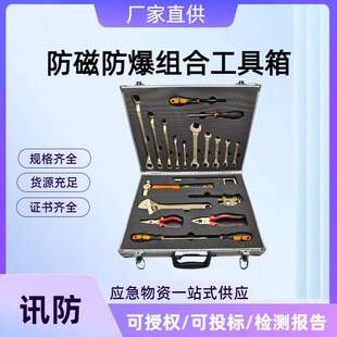 防磁防爆组合工具箱 防磁防静电铜合金无火花组合安全工具箱