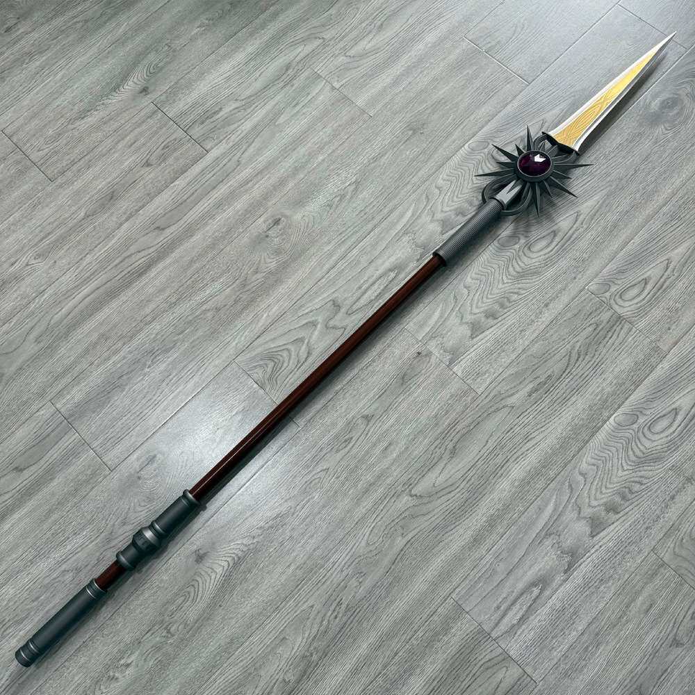 铸剑谷 博德之门3影心圣武士塞伦涅暗夜之矛全金属cos武器道具