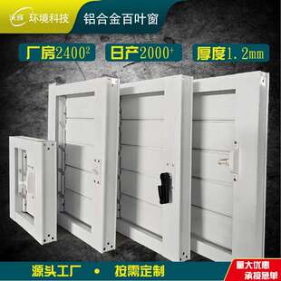 集装箱百叶窗室外防火防沙防雨电动百叶窗手动双层铝合金百叶窗