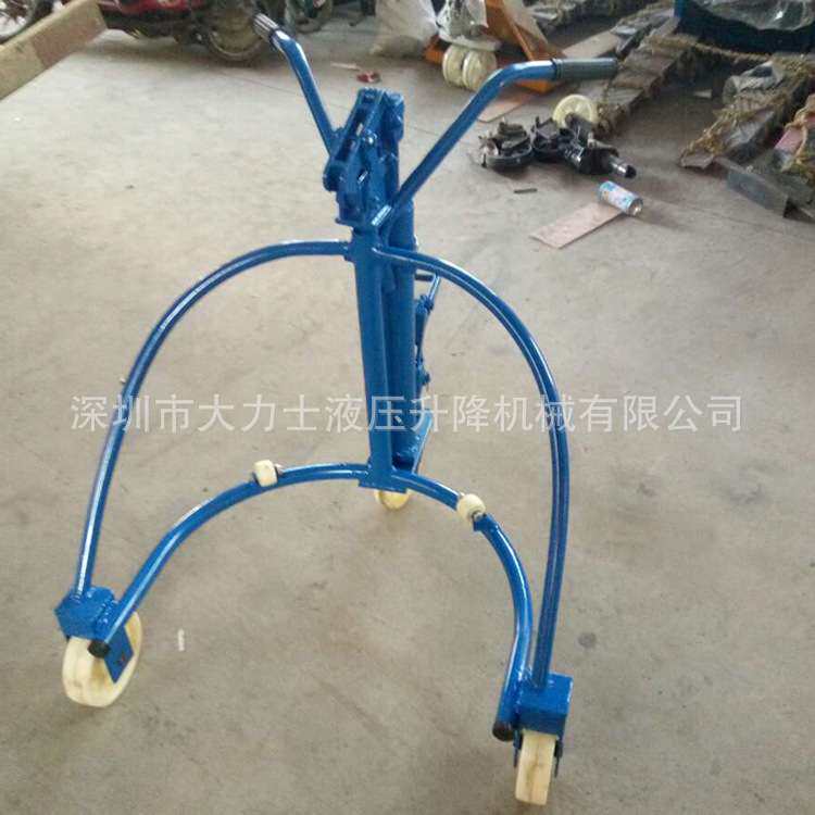 300kg手动油桶搬运车咬嘴式油桶车塑料桶升高车手推车圆桶运输车