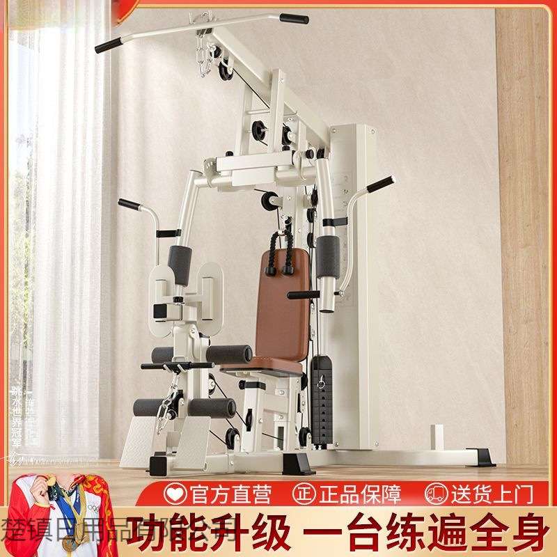 综合训练器单人站室内多功能一体高位下拉健身器材健身房力量组合
