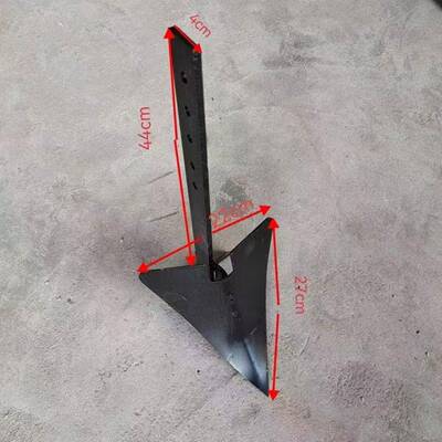 微耕机配套农用培土配件豁子开沟犁铧开沟松土刨地开沟犁后置梨头