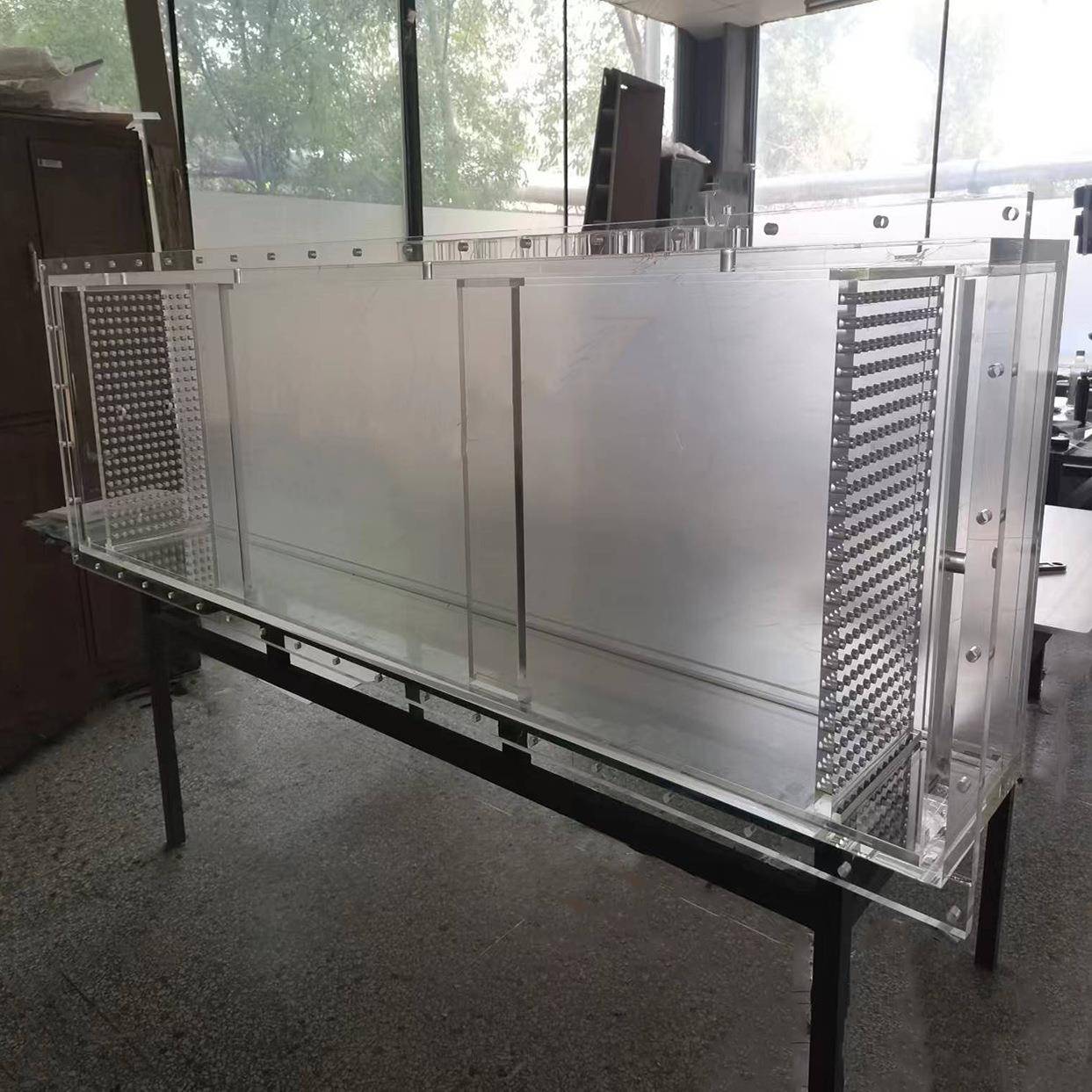 大型亚克力水箱实验装置透明有机玻璃长方形试验打孔过滤箱