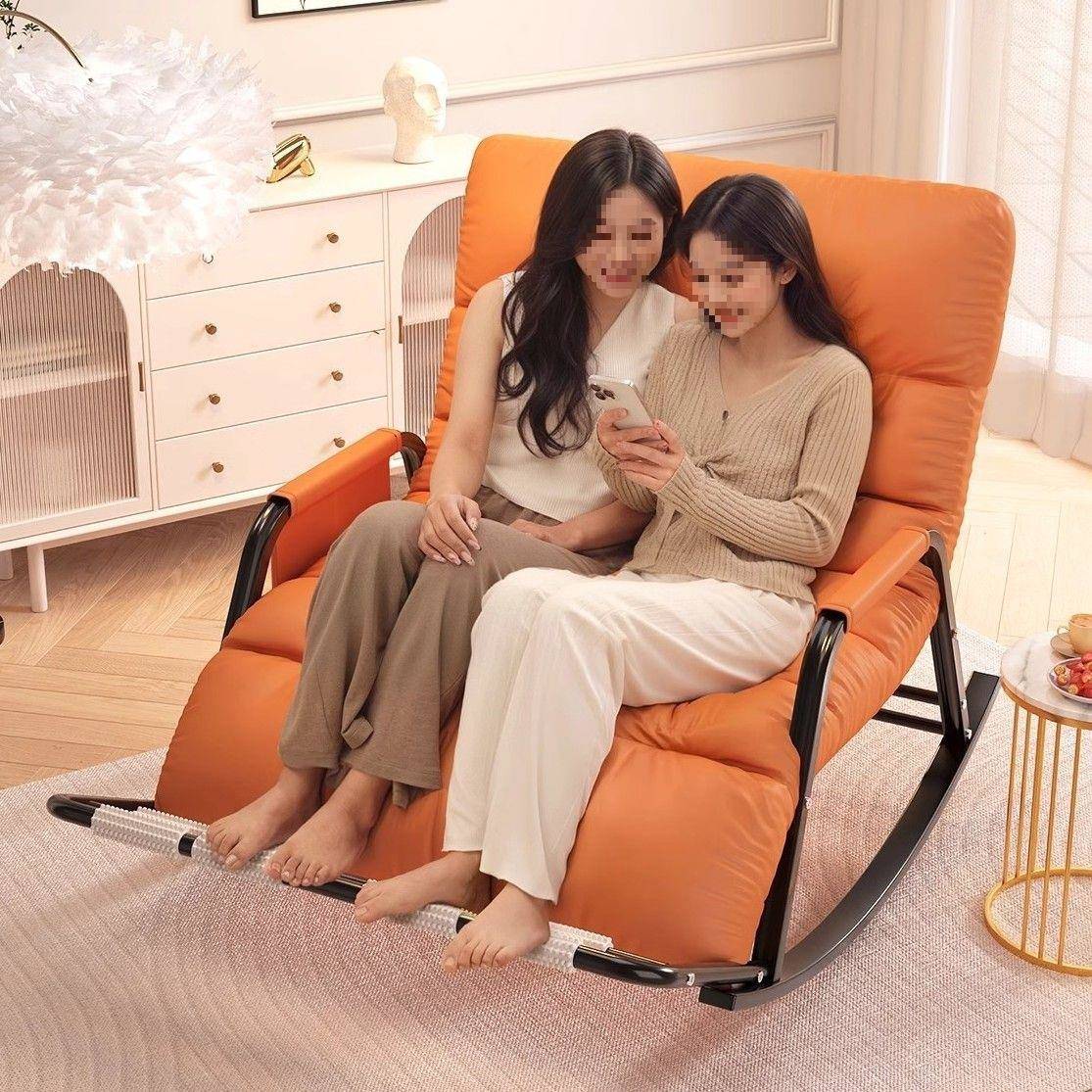 双人懒人沙发成人摇摇椅躺椅大人可睡觉家用阳台客厅单人休闲椅子