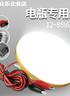十二伏的LED灯12v亮36v48v直流12伏LED灯泡低压电瓶灯照明灯夜市