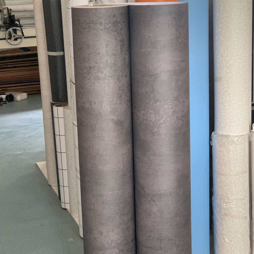 特厚带导气槽复古工业风灰色斑驳纹装饰贴膜自粘墙纸壁纸波音软片