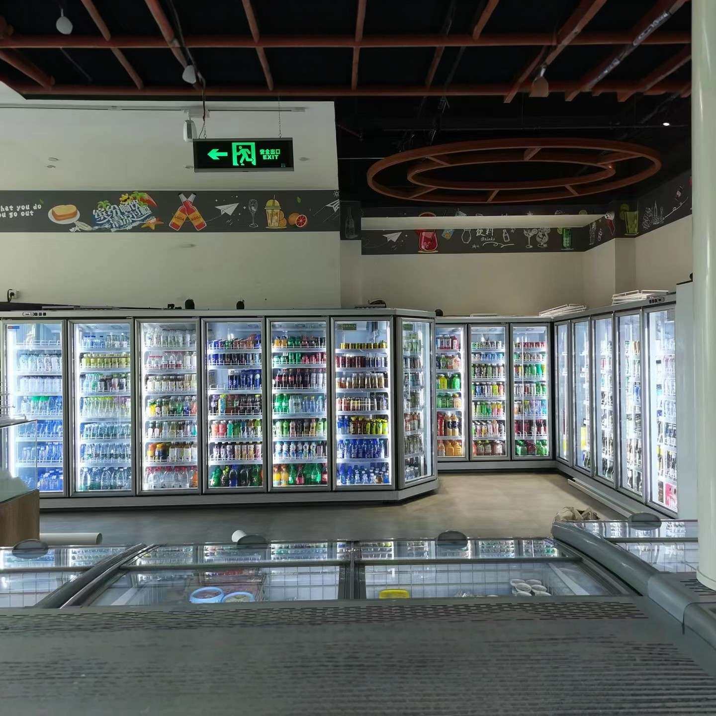 立式商用饮料冷藏展示柜五门分体式四门饮料冰箱啤酒酒水柜