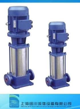 供应上海纽川供水加压输送50GDL12-15*9立式离心多级泵铸铁材质