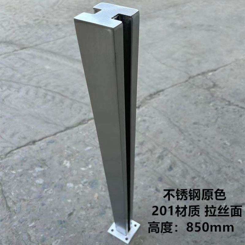 栏杆穿管柱立柱楼梯立柱楼梯扶手栏杆不锈钢围栏阳台护栏方管白色