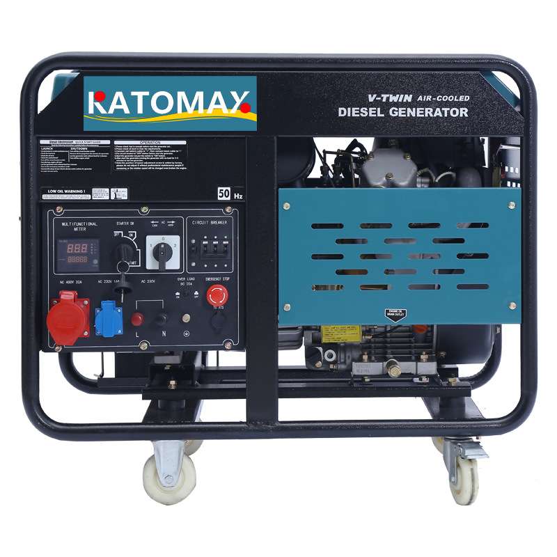 柴油发电机220V小型380V三相3000开放户外家用10kw12kw16kw便携式