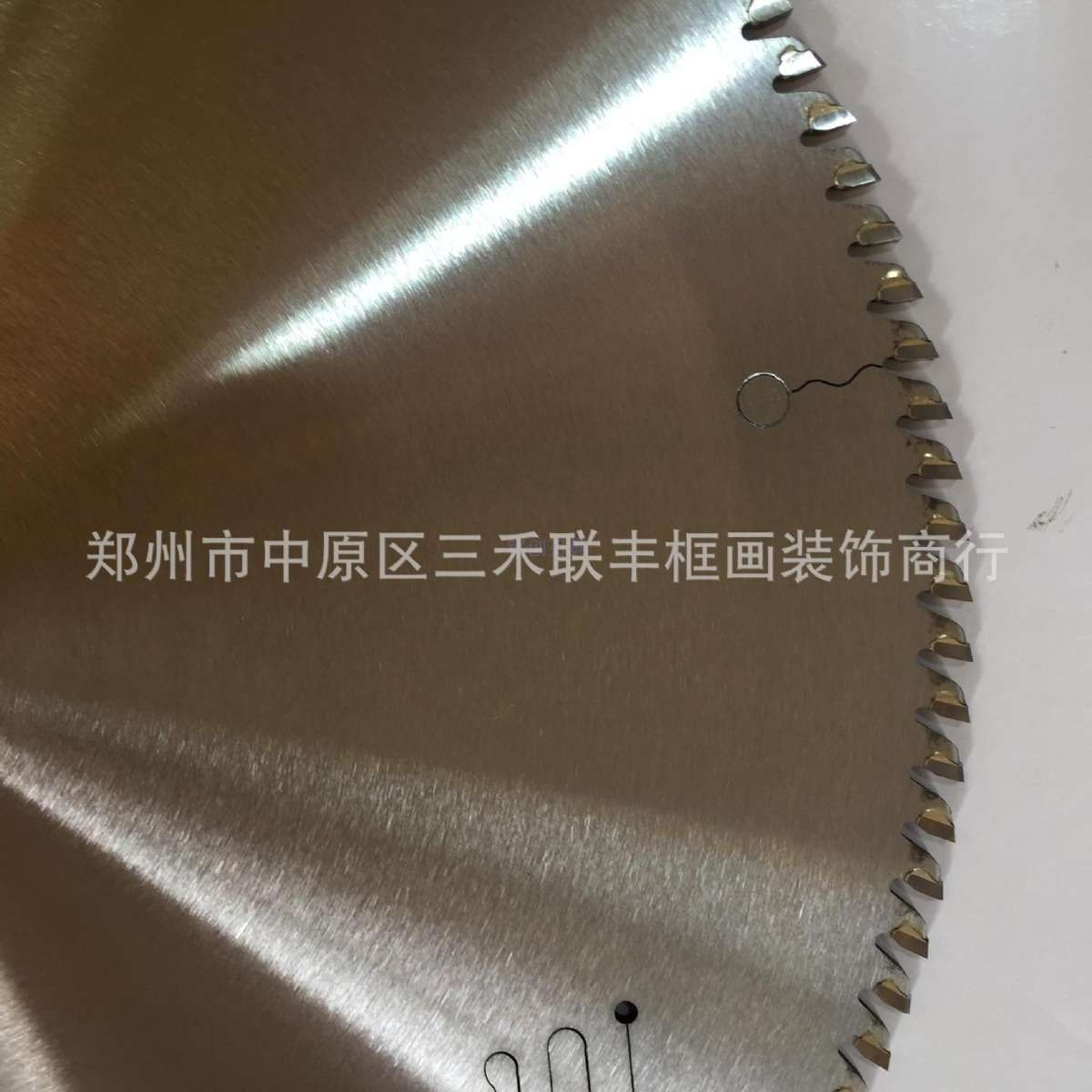三禾12寸进口小次郎相框线框发泡切角机锯片PS框线加工切线条锯片