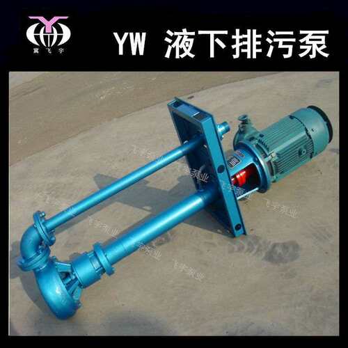 无堵塞液下排污泵 65YWP25-15-2.2KW 防爆不锈钢长轴化工污水泵