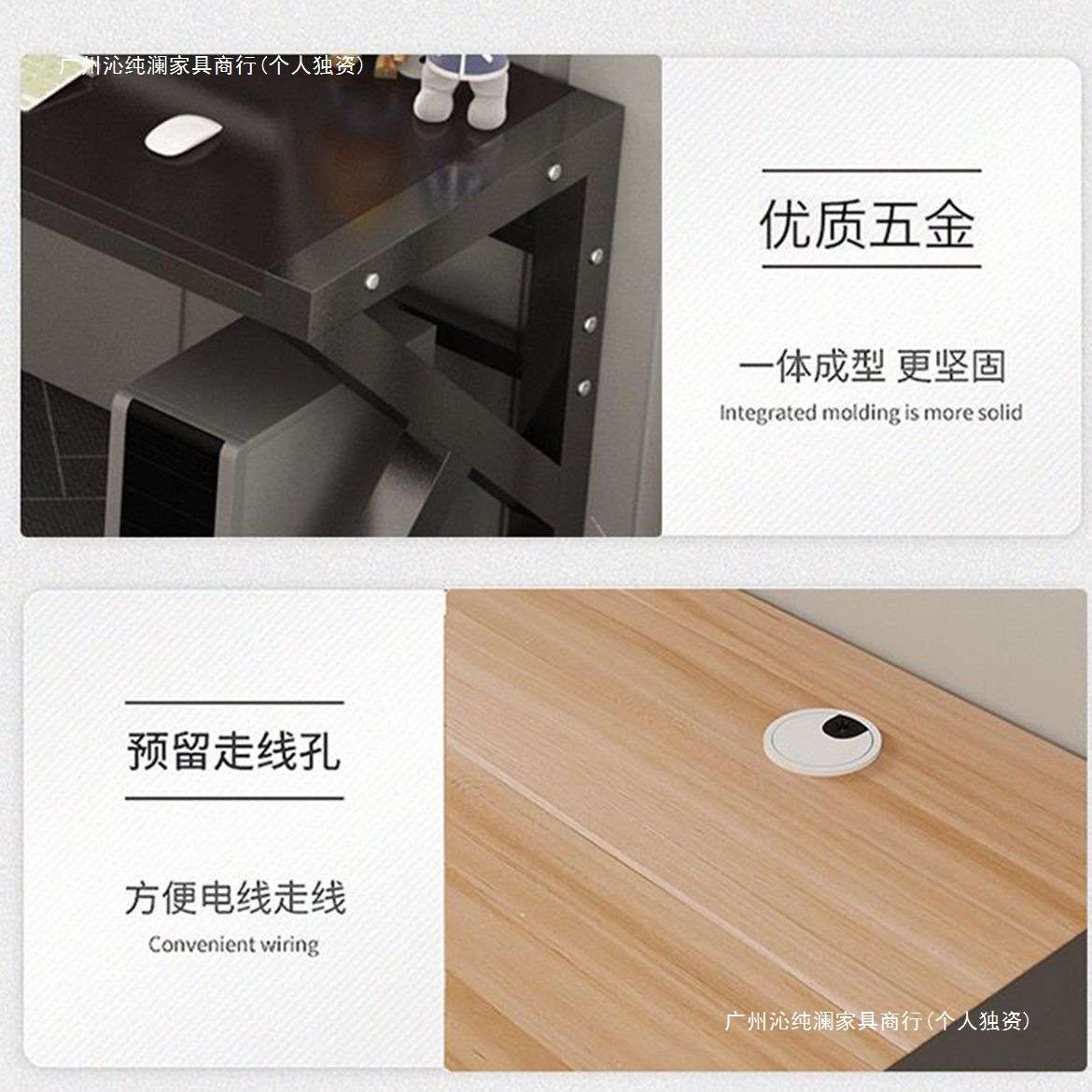 双人位写字桌学生家用三人书桌办公桌工位桌子三连座电脑桌三人位