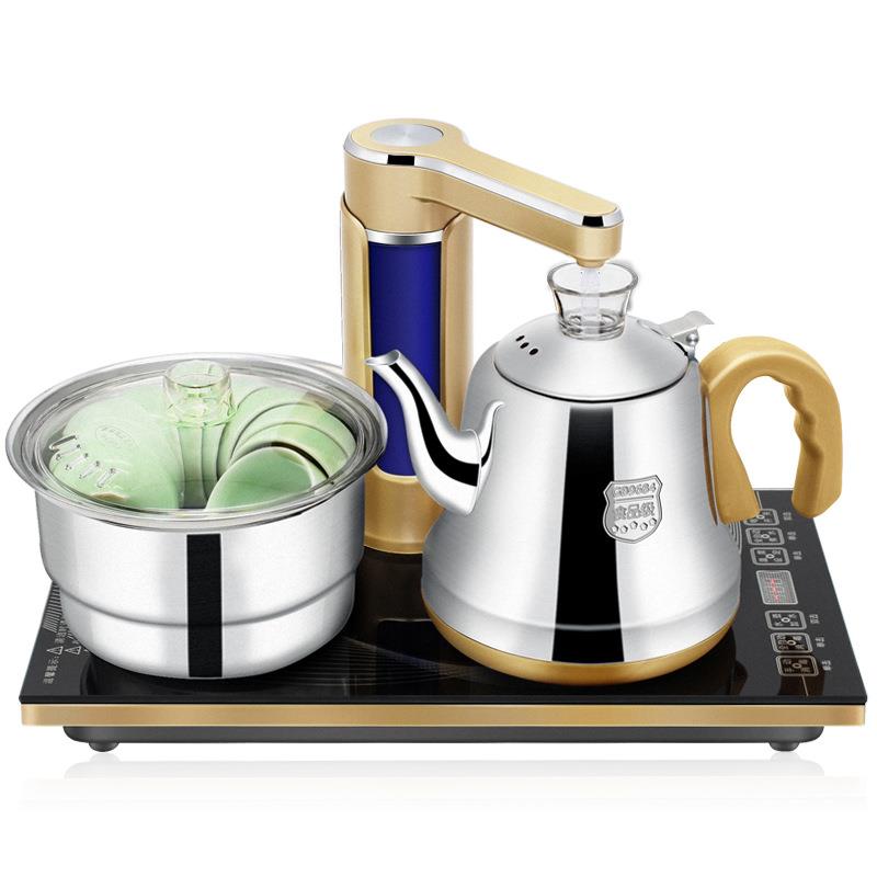 全自动上水三合一电茶炉电热水壶玻璃茶艺炉煮茶器电磁茶具装