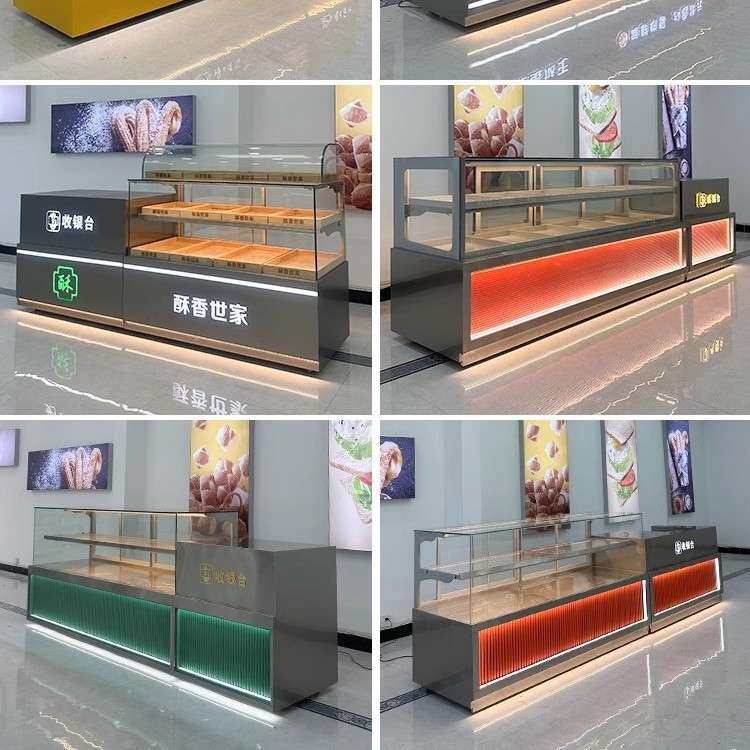 中式糕点柜糕点展示柜高档蛋糕店柜台商用西点烘焙糕点冷藏展示柜