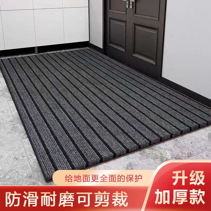 七条纹地毯耐脏防滑地毯简约入户门垫家用厨房地垫商用店铺满铺垫